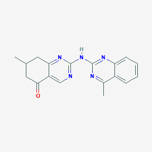 molecular formula C18H17N5O B4224515 7-methyl-2-[(4-methyl-2-quinazolinyl)amino]-7,8-dihydro-5(6H)-quinazolinone 