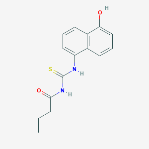 N-{[(5-hydroxy-1-naphthyl)amino]carbonothioyl}butanamide