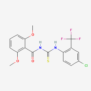 N-({[4-chloro-2-(trifluoromethyl)phenyl]amino}carbonothioyl)-2,6-dimethoxybenzamide