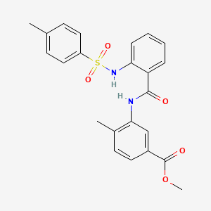 methyl 4-methyl-3-[(2-{[(4-methylphenyl)sulfonyl]amino}benzoyl)amino]benzoate