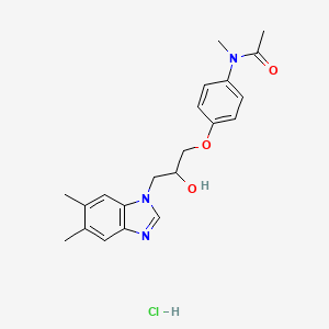 N-{4-[3-(5,6-dimethyl-1H-benzimidazol-1-yl)-2-hydroxypropoxy]phenyl}-N-methylacetamide hydrochloride