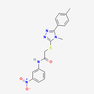 2-{[4-methyl-5-(4-methylphenyl)-4H-1,2,4-triazol-3-yl]thio}-N-(3-nitrophenyl)acetamide