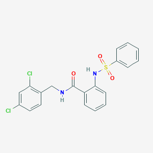 N-(2,4-dichlorobenzyl)-2-[(phenylsulfonyl)amino]benzamide