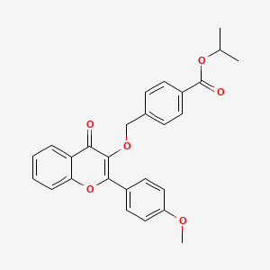 isopropyl 4-({[2-(4-methoxyphenyl)-4-oxo-4H-chromen-3-yl]oxy}methyl)benzoate