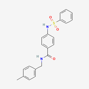 N-(4-methylbenzyl)-4-[(phenylsulfonyl)amino]benzamide