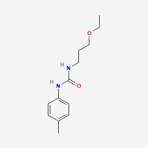 molecular formula C13H20N2O2 B4224869 N-(3-ethoxypropyl)-N'-(4-methylphenyl)urea 