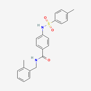 N-(2-methylbenzyl)-4-{[(4-methylphenyl)sulfonyl]amino}benzamide