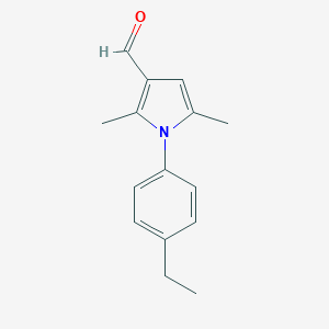 B422492 1-(4-ethylphenyl)-2,5-dimethyl-1H-pyrrole-3-carbaldehyde CAS No. 426216-56-0