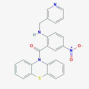 4-nitro-2-(10H-phenothiazin-10-ylcarbonyl)-N-(3-pyridinylmethyl)aniline