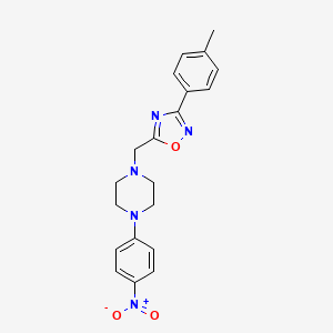 1-{[3-(4-methylphenyl)-1,2,4-oxadiazol-5-yl]methyl}-4-(4-nitrophenyl)piperazine