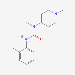 N-methyl-N'-(2-methylphenyl)-N-(1-methyl-4-piperidinyl)urea