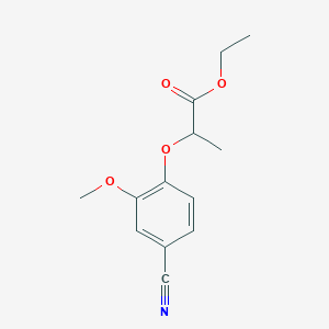 ethyl 2-(4-cyano-2-methoxyphenoxy)propanoate