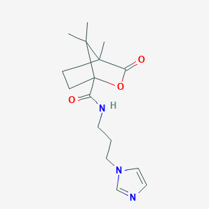 N-[3-(1H-imidazol-1-yl)propyl]-4,7,7-trimethyl-3-oxo-2-oxabicyclo[2.2.1]heptane-1-carboxamide