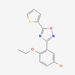 3-(5-bromo-2-ethoxyphenyl)-5-(2-thienyl)-1,2,4-oxadiazole