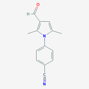 molecular formula C14H12N2O B422514 4-(3-formyl-2,5-dimethyl-1H-pyrrol-1-yl)benzonitrile CAS No. 501913-38-8