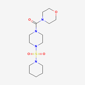 4-{[4-(1-piperidinylsulfonyl)-1-piperazinyl]carbonyl}morpholine