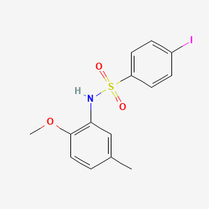 4-iodo-N-(2-methoxy-5-methylphenyl)benzenesulfonamide