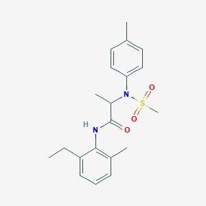 molecular formula C20H26N2O3S B4225217 N~1~-(2-ethyl-6-methylphenyl)-N~2~-(4-methylphenyl)-N~2~-(methylsulfonyl)alaninamide 