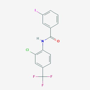 N-[2-chloro-4-(trifluoromethyl)phenyl]-3-iodobenzamide