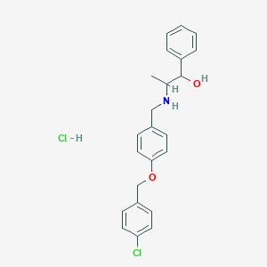 2-({4-[(4-chlorobenzyl)oxy]benzyl}amino)-1-phenyl-1-propanol hydrochloride