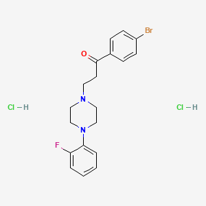 1-(4-bromophenyl)-3-[4-(2-fluorophenyl)-1-piperazinyl]-1-propanone