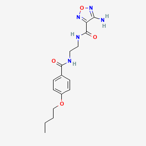 4-amino-N-{2-[(4-butoxybenzoyl)amino]ethyl}-1,2,5-oxadiazole-3-carboxamide