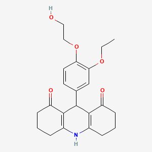 9-[3-ethoxy-4-(2-hydroxyethoxy)phenyl]-3,4,6,7,9,10-hexahydro-1,8(2H,5H)-acridinedione
