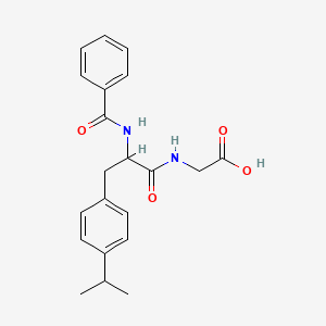 molecular formula C21H24N2O4 B4225369 N-benzoyl-4-isopropylphenylalanylglycine 
