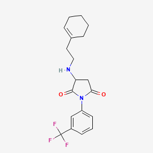 3-{[2-(1-cyclohexen-1-yl)ethyl]amino}-1-[3-(trifluoromethyl)phenyl]-2,5-pyrrolidinedione