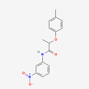 molecular formula C16H16N2O4 B4225415 2-(4-methylphenoxy)-N-(3-nitrophenyl)propanamide 