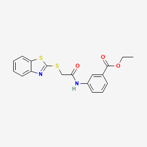 ethyl 3-{[(1,3-benzothiazol-2-ylthio)acetyl]amino}benzoate