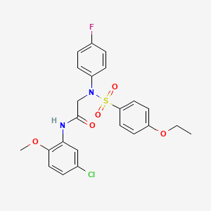 N~1~-(5-chloro-2-methoxyphenyl)-N~2~-[(4-ethoxyphenyl)sulfonyl]-N~2~-(4-fluorophenyl)glycinamide