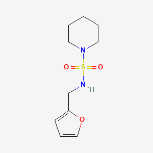 molecular formula C10H16N2O3S B4225489 N-(2-furylmethyl)-1-piperidinesulfonamide 