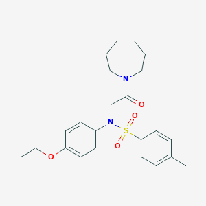 molecular formula C23H30N2O4S B422550 N-(2-azepan-1-yl-2-oxoethyl)-N-(4-ethoxyphenyl)-4-methylbenzenesulfonamide 