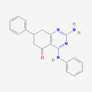 molecular formula C20H18N4O B4225557 2-amino-4-anilino-7-phenyl-7,8-dihydro-5(6H)-quinazolinone 