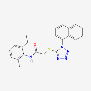 N-(2-ethyl-6-methylphenyl)-2-{[1-(1-naphthyl)-1H-tetrazol-5-yl]thio}acetamide