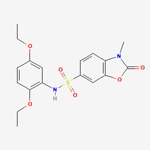 N-(2,5-diethoxyphenyl)-3-methyl-2-oxo-2,3-dihydro-1,3-benzoxazole-6-sulfonamide