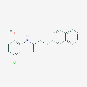 N-(5-chloro-2-hydroxyphenyl)-2-(2-naphthylthio)acetamide