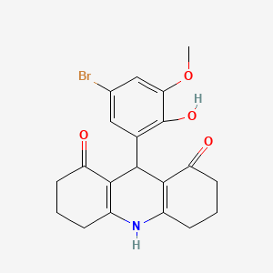 9-(5-bromo-2-hydroxy-3-methoxyphenyl)-3,4,6,7,9,10-hexahydro-1,8(2H,5H)-acridinedione