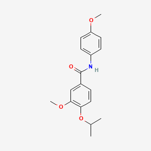 molecular formula C18H21NO4 B4225772 4-isopropoxy-3-methoxy-N-(4-methoxyphenyl)benzamide 