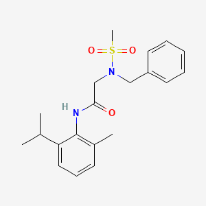 molecular formula C20H26N2O3S B4225777 N~2~-benzyl-N~1~-(2-isopropyl-6-methylphenyl)-N~2~-(methylsulfonyl)glycinamide 