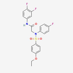 N~1~-(3,4-difluorophenyl)-N~2~-[(4-ethoxyphenyl)sulfonyl]-N~2~-(4-fluorophenyl)glycinamide