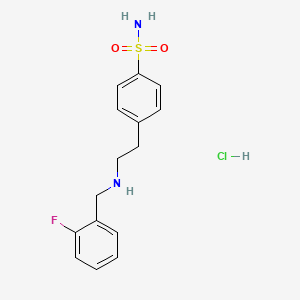 4-{2-[(2-fluorobenzyl)amino]ethyl}benzenesulfonamide hydrochloride