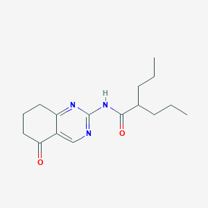 N-(5-oxo-5,6,7,8-tetrahydro-2-quinazolinyl)-2-propylpentanamide