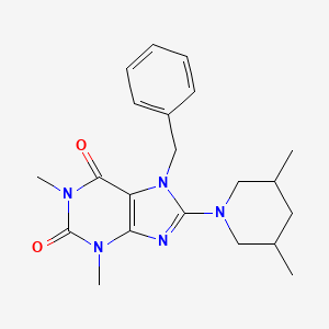 7-benzyl-8-(3,5-dimethyl-1-piperidinyl)-1,3-dimethyl-3,7-dihydro-1H-purine-2,6-dione