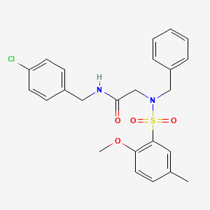 N~2~-benzyl-N~1~-(4-chlorobenzyl)-N~2~-[(2-methoxy-5-methylphenyl)sulfonyl]glycinamide