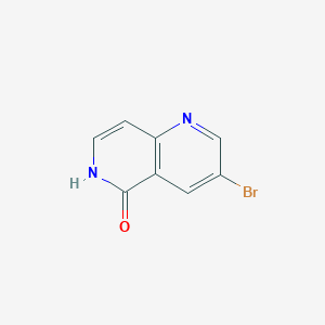 molecular formula C8H5BrN2O B042259 3-溴-1,6-萘啶-5(6H)-酮 CAS No. 1260665-60-8