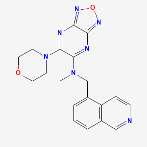 N-(5-isoquinolinylmethyl)-N-methyl-6-(4-morpholinyl)[1,2,5]oxadiazolo[3,4-b]pyrazin-5-amine