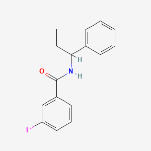 molecular formula C16H16INO B4225962 3-iodo-N-(1-phenylpropyl)benzamide 