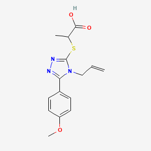 2-{[4-allyl-5-(4-methoxyphenyl)-4H-1,2,4-triazol-3-yl]thio}propanoic acid